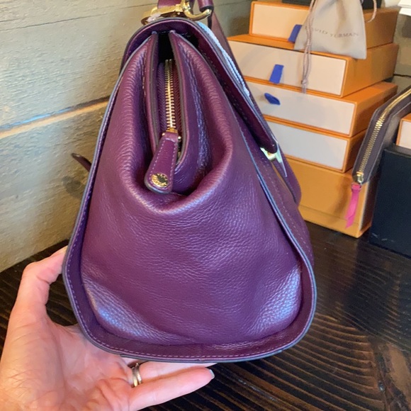 NWT Vera Bradley Quilted Stella Satchel Aubergine - Picture 5 of 17